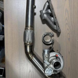 Miata 1.8 Kraken top mount manifold and downpipe