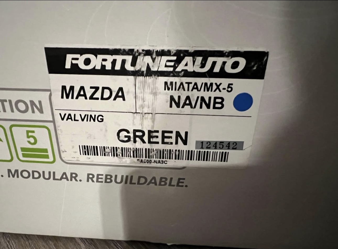 NA/NB Miata Fortune Auto 500 Series Gen 7 coilover - Image 9