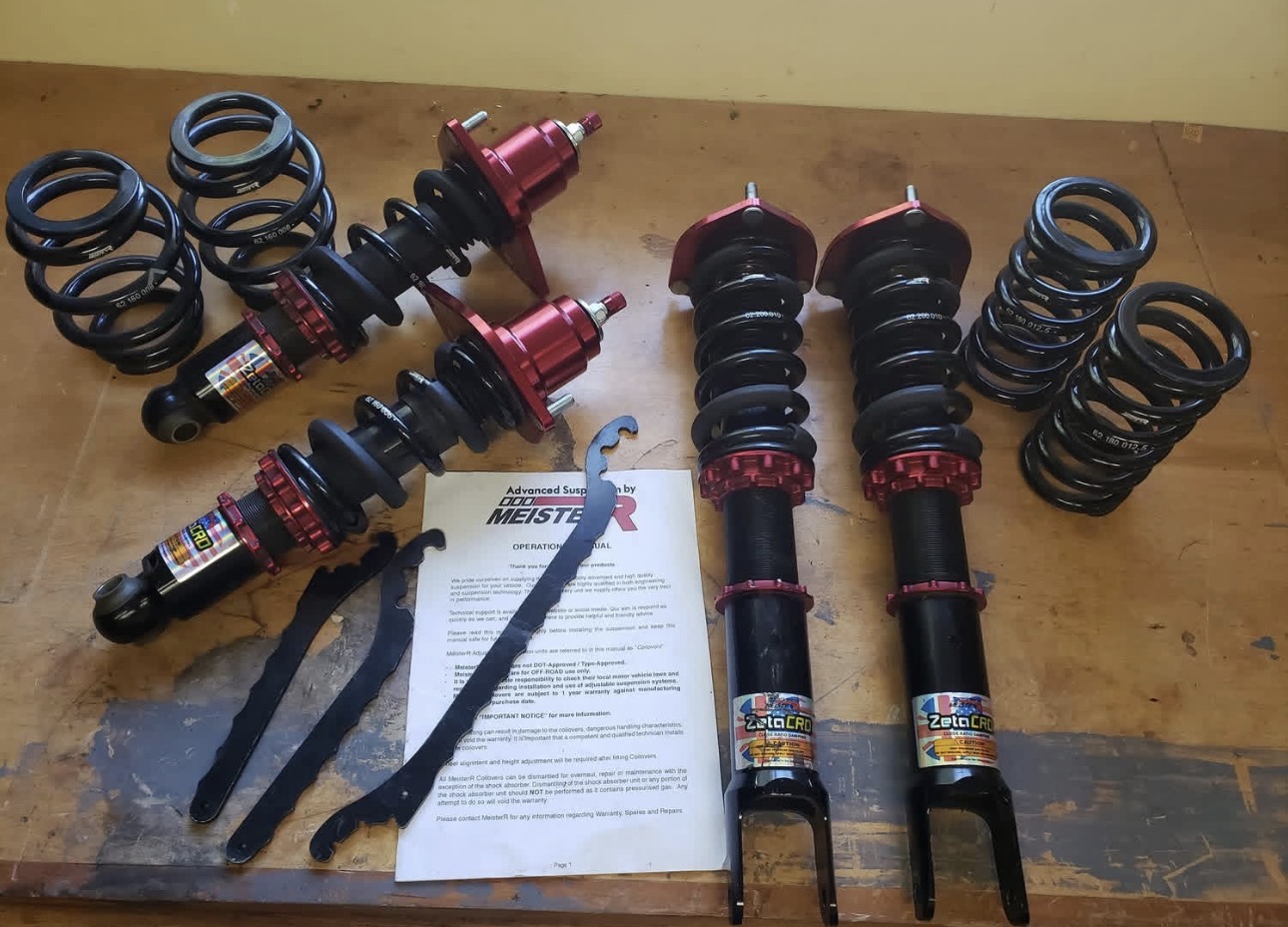 Meister R CRD+ coilovers w/ extra set of springs NC Miata