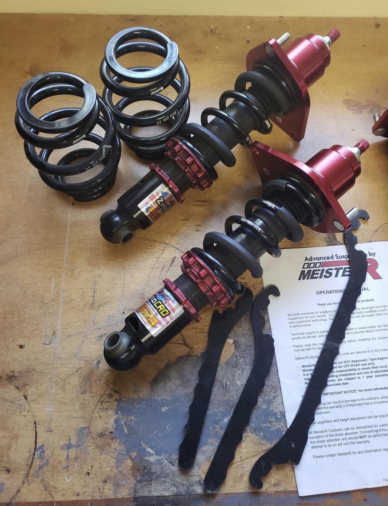 Meister R CRD+ coilovers w/ extra set of springs NC Miata - Image 3